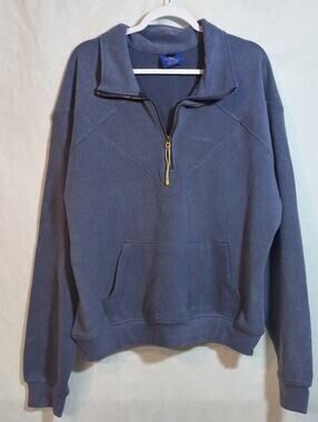 Royal Threads Women's Soft Stretch Quarter-Zip Pullover Casual Size XL